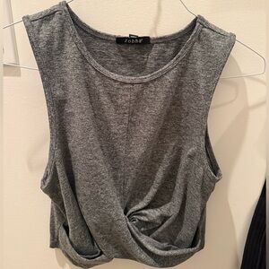 Zobha Charcoal Gray Tank Top